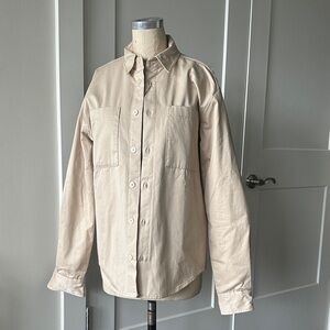 Zara Beige Casual Button Down Shirt